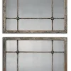Decorative Mirrors-Kirkland's Home Distressed Slate Blue Wood Wall Mirrors, Set Of 2