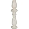 Floor Lamps-Kirkland's Home Distressed Square Base Floor Lamp White