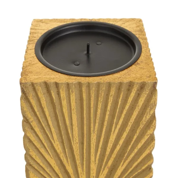 Candle Holders-Kirkland's Home Distressed Sunburst Candle Holders, Set Of 3 Gold
