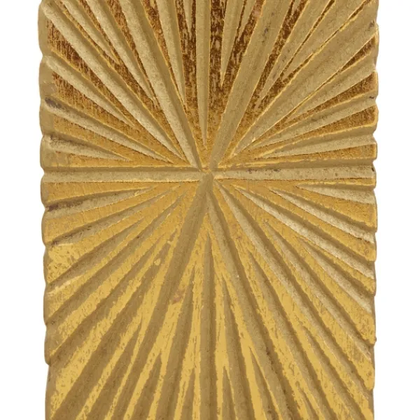 Candle Holders-Kirkland's Home Distressed Sunburst Candle Holders, Set Of 3 Gold