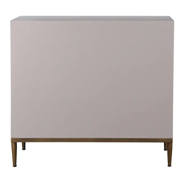Cabinets & Sideboards-Kirkland's Home Distressed Taupe And Gray 2-Door Cabinet