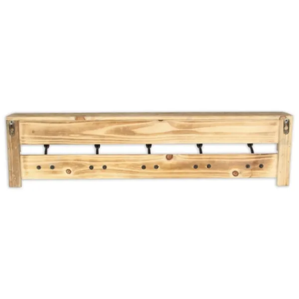 Shelves-Kirkland's Home Distressed Wall Shelf With Hooks