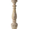 Floor Lamps-Kirkland's Home Distressed White Berkshire Column Floor Lamp Ivory