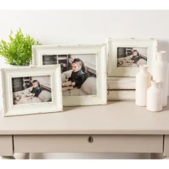 Picture Frames-Kirkland's Home Distressed White Farmhouse Frame, 8X10