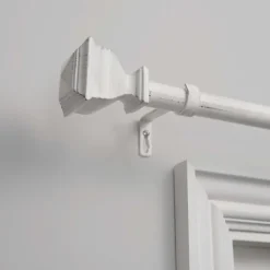 Curtain Rods & Hardware-Kirkland's Home Distressed White Napoleon Curtain Rod, 120 In.