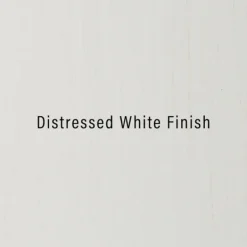 Bathroom Furniture-Kirkland's Home Distressed Wood Accent Cabinet White