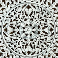 Wall Plaques-Kirkland's Home Distressed Wood Carved Wall Panels, Set Of 2 White