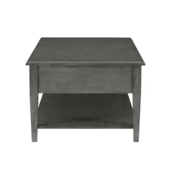 Coffee Tables-Kirkland's Home Distressed Wood 3-Drawer Coffee Table Gray