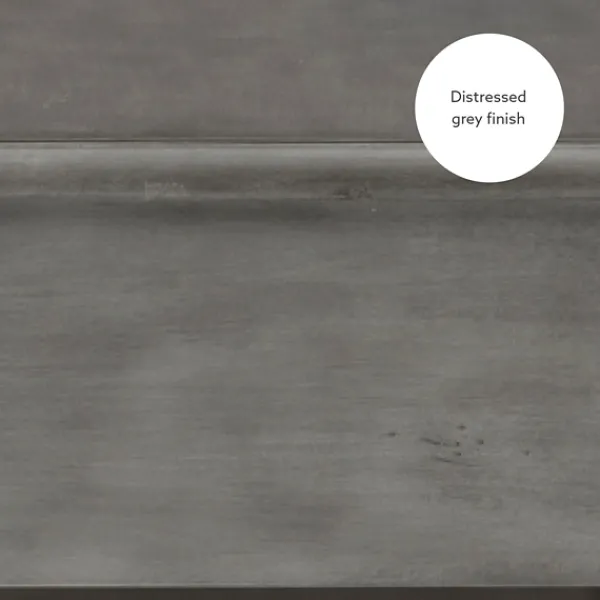Coffee Tables-Kirkland's Home Distressed Wood 3-Drawer Coffee Table Gray