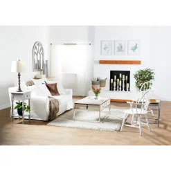 Candle Holders-Kirkland's Home Distressed Wood 3-Pc. Candle Holder Set White