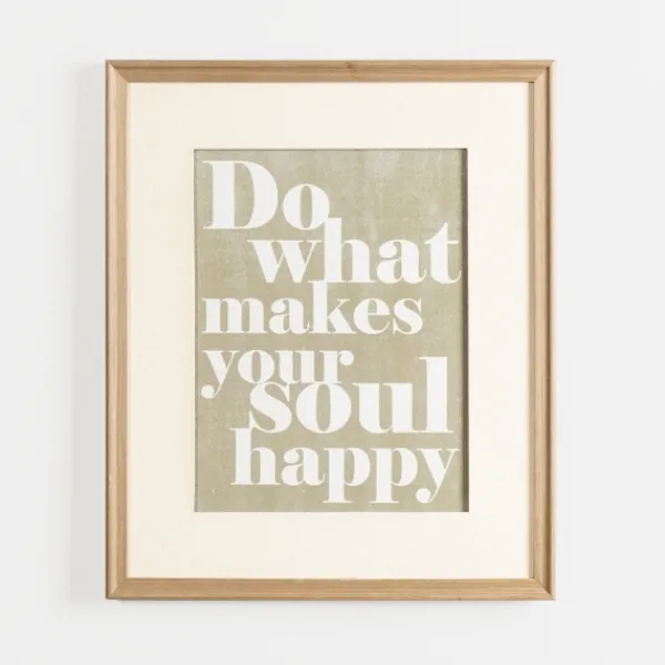 Wall Quotes & Signs-Kirkland's Home Do What Makes Your Soul Happy Wall Plaque Green/Ivory