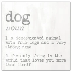 Wall Quotes & Signs-Kirkland's Home Dog Definition Canvas Art Print White