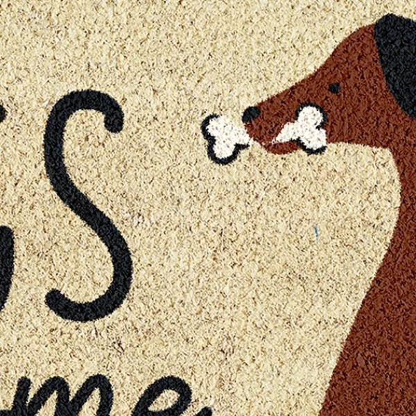 Doormats-Kirkland's Home Dogs Welcome People Tolerated Doormat Tan/Brown