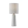 Table Lamps-Kirkland's Home Dome Pleated Shade Table Lamp White