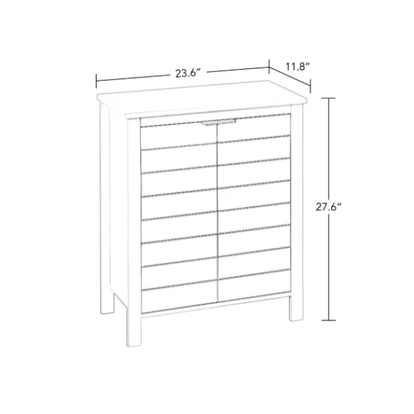 Bathroom Furniture-Kirkland's Home 2-Door Floor Cabinet Gray