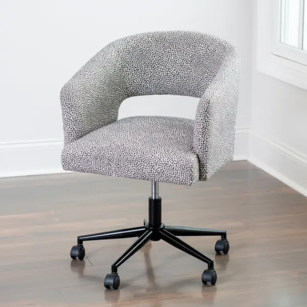 Office Furniture-Kirkland's Home Dotty Office Chair Gray