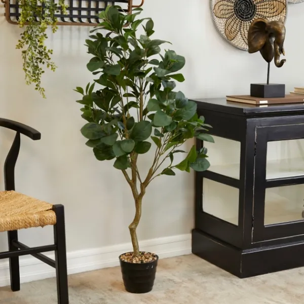 Trees & Topiaries-Kirkland's Home Douban Green In Ribbed Rock Planter