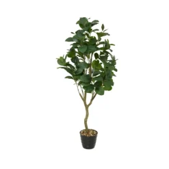 Trees & Topiaries-Kirkland's Home Douban Green In Ribbed Rock Planter