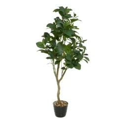 Trees & Topiaries-Kirkland's Home Douban Green In Ribbed Rock Planter