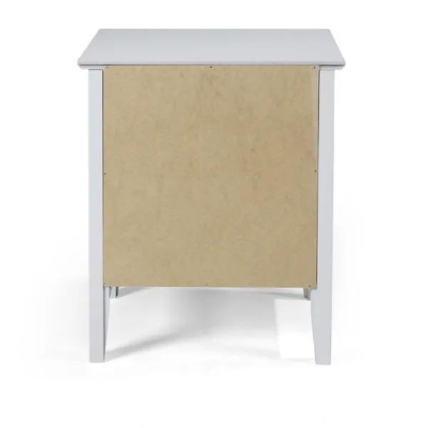 Nightstands-Kirkland's Home Dove Brazilian Pine Wood Nightstand Gray