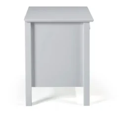 Nightstands-Kirkland's Home Dove Brazilian Pine Wood Nightstand Gray