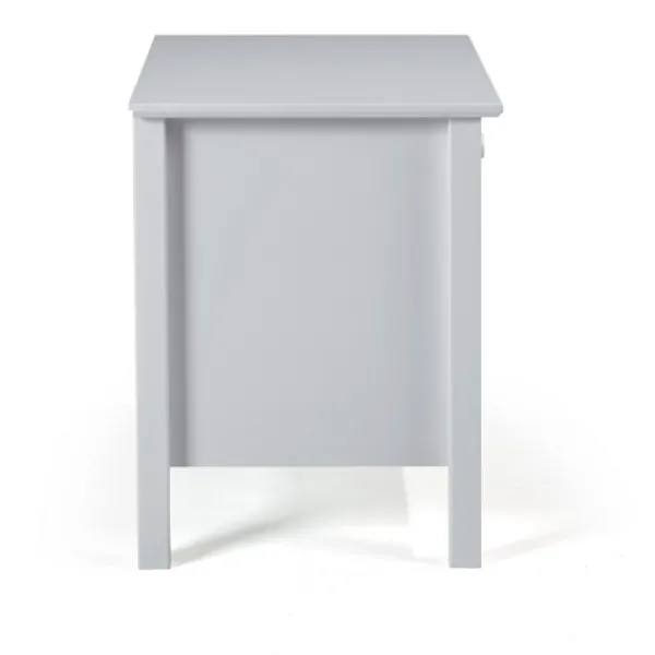 Nightstands-Kirkland's Home Dove Brazilian Pine Wood Nightstand Gray
