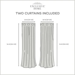 Curtains & Drapes-Kirkland's Home Dove Gray Floral 2-Pc. Curtain Panel Set, 96 In. Gray/White