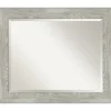 Decorative Mirrors-Kirkland's Home Dove Gray Scoop Frame Beveled Mirror, 34X28 In.