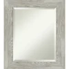 Decorative Mirrors-Kirkland's Home Dove Gray Scoop Frame Beveled Mirror, 22X26 In.