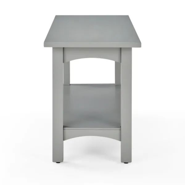 Benches & Ottomans-Kirkland's Home Dove Rustic Farmhouse Wood Bench Gray