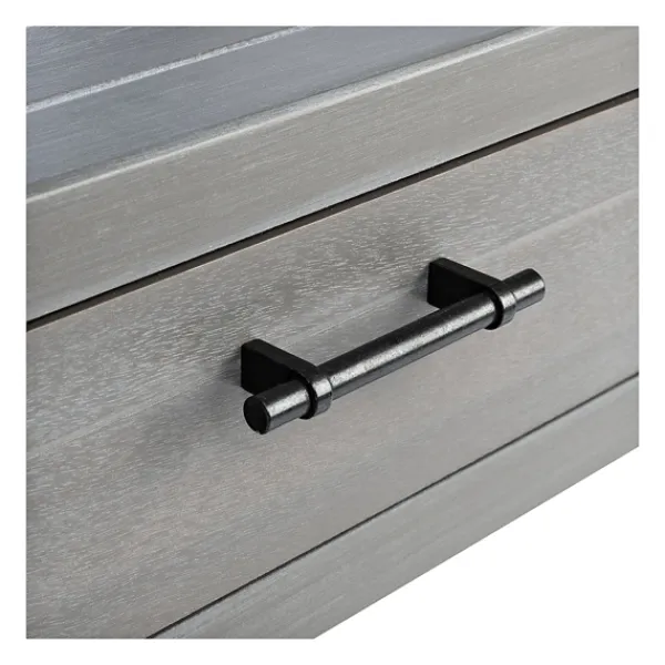 Console Tables-Kirkland's Home Dove Turned Leg Rustic Console Table Gray