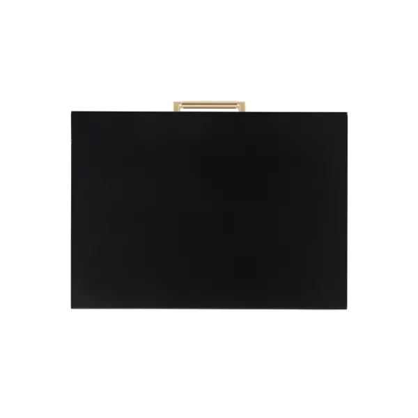 Nightstands-Kirkland's Home 2-Drawer Nightstand With Gold Hardware Black