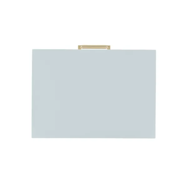 Nightstands-Kirkland's Home 2-Drawer Nightstand With Gold Hardware Gray