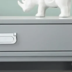 Office Furniture-Kirkland's Home 2-Drawer X-Frame Desk Gray