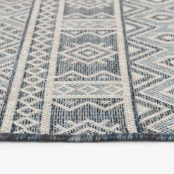 Outdoor Rugs-Kirkland's Home Draya Indoor/Outdoor Area Rug, 5X7 Blue