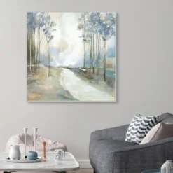 Framed Art-Kirkland's Home Dreamy Path Home Framed Wall Art Blue/White/Tan
