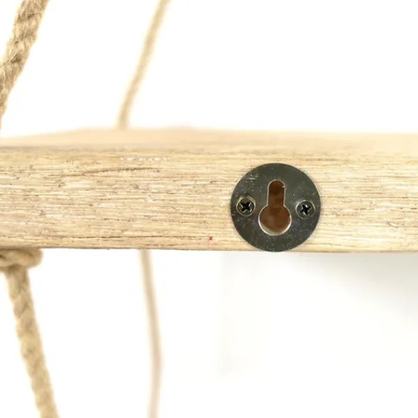 Shelves-Kirkland's Home Driftwood And Jute Rope Hanging Wall Shelf