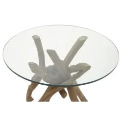 Accent & End Tables-Kirkland's Home Driftwood Branch Base Accent Table Brown