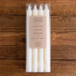 Candles-Kirkland's Home Dripless Taper Candles, Set Of 8 Ivory