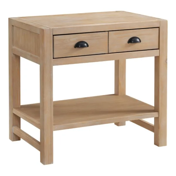 Beds & Headboards-Kirkland's Home Duke Double Driftwood Pine 5-Pc. King Bedroom Set Tan
