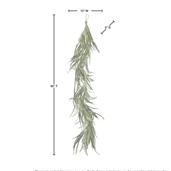 Arrangements & Greenery-Kirkland's Home Dune Grass Garland Green