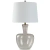 Table Lamps-Kirkland's Home Dusty Blush Glass Gourd Table Lamp