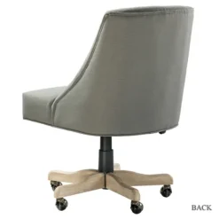 Office Furniture-Kirkland's Home Dylan Upholstered Office Chair Gray