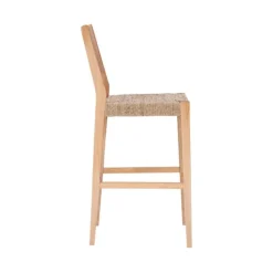 Bar Stools & Counter Height Stools-Kirkland's Home Earthy Basketweave Rubberwood Bar Stools, Set Of 2 Tan