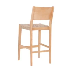 Bar Stools & Counter Height Stools-Kirkland's Home Earthy Basketweave Rubberwood Bar Stools, Set Of 2 Tan