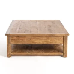 Coffee Tables-Kirkland's Home Easton Mango Wood Coffee Table Brown