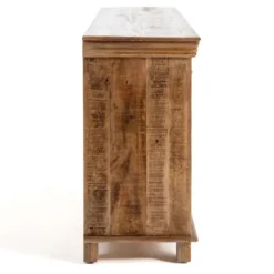 Cabinets & Sideboards-Kirkland's Home Easton Mango Wood 4-Door Cabinet