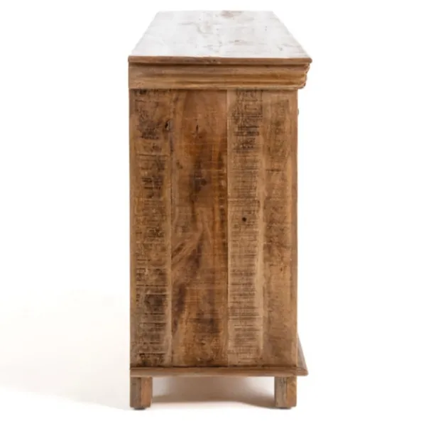 Cabinets & Sideboards-Kirkland's Home Easton Mango Wood 4-Door Cabinet