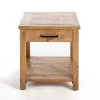 Accent & End Tables-Kirkland's Home Easton Mango Wood Side Table Brown