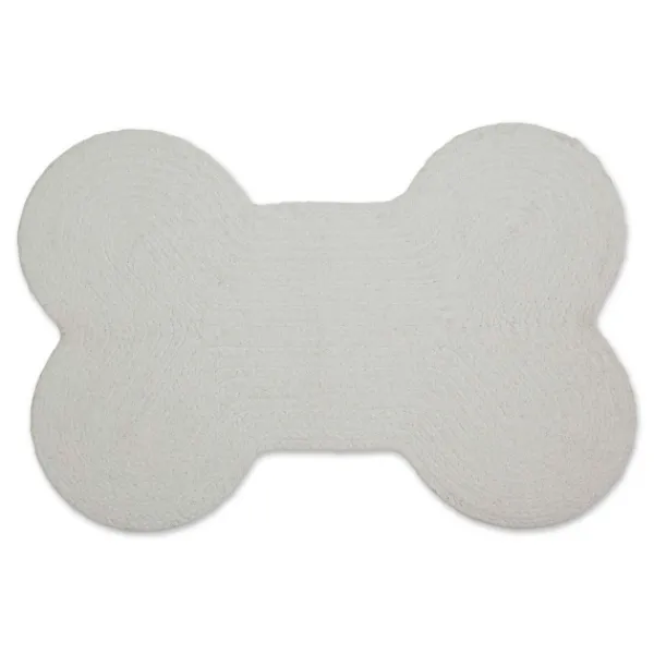 Kitchen & Floor Mats-Kirkland's Home Eat Play Love Bone-Shaped Pet Bowl Mat Tan